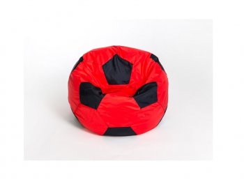 Кресло-мешок Мяч малый красно-черное в Златоусте - zlatoust.mebel-74.com | фото