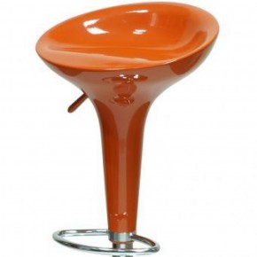 Барный стул Barneo N-100 Bomba оранжевый глянец в Златоусте - zlatoust.mebel-74.com | фото