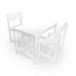 Детский растущий комплект стол и два стула  Я САМ "Лофт" (Белый, Белый) в Златоусте - zlatoust.mebel-74.com | фото