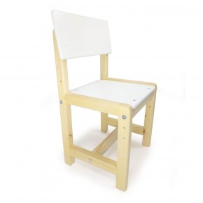 Детский растущий комплект стол и стул  Я САМ "Лофт" (Белый, Сосна) в Златоусте - zlatoust.mebel-74.com | фото