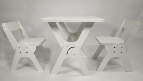 Детский растущий стол-парта и два стула Я САМ "Умка-Дуо" (Белый) в Златоусте - zlatoust.mebel-74.com | фото