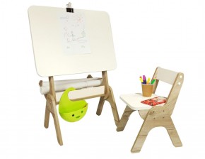 Детский растущий стол-парта и стул Я САМ "Умка" (Дуб/Серый) в Златоусте - zlatoust.mebel-74.com | фото