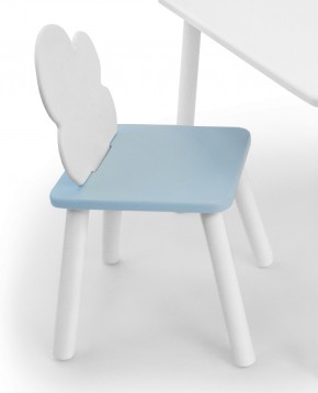 Детский стул Облачко (Белый/Голубой/Белый) в Златоусте - zlatoust.mebel-74.com | фото