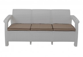 Диван Yalta Premium Sofa 3 Set (Ялта) белый (+подушки под спину) в Златоусте - zlatoust.mebel-74.com | фото