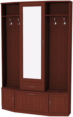 Шкаф для прихожей с зеркалом арт.600 в Златоусте - zlatoust.mebel-74.com | фото