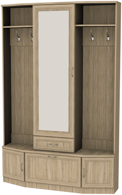 Шкаф для прихожей с зеркалом арт.600 в Златоусте - zlatoust.mebel-74.com | фото