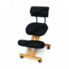 Коленный стул со спинкой Smartstool KW02В + Чехлы в Златоусте - zlatoust.mebel-74.com | фото