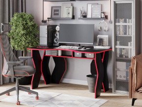 Компьютерный стол КЛ №9.0 (Черный/Красный) в Златоусте - zlatoust.mebel-74.com | фото
