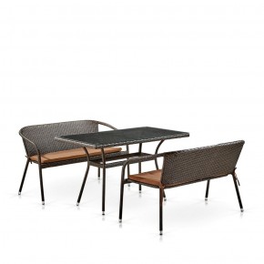 Комплект мебели из иск. ротанга T286A/S139A-W53 Brown в Златоусте - zlatoust.mebel-74.com | фото
