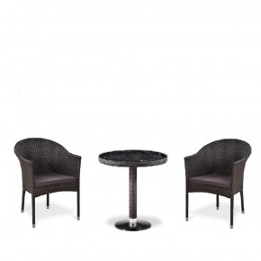Комплект плетеной мебели T601/Y350A-W53 Brown (2+1) в Златоусте - zlatoust.mebel-74.com | фото
