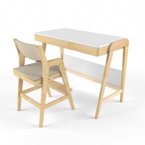 Комплект растущий стол и стул с чехлом 38 попугаев «Вуди» (Белый, Береза, Беж) в Златоусте - zlatoust.mebel-74.com | фото