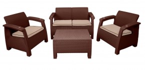 Комплект уличной мебели Yalta Terrace Set (Ялта) шоколадый в Златоусте - zlatoust.mebel-74.com | фото