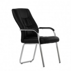 Кресло Barneo K-15 для посетителей и переговорных (черный) в Златоусте - zlatoust.mebel-74.com | фото