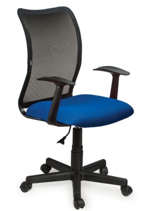 Кресло BRABIX "Spring MG-307", с подлокотниками, комбинированное синее/черное TW, 531404 в Златоусте - zlatoust.mebel-74.com | фото