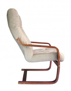 Кресло для отдыха (пружинка) Магнат 102-З-КР замша КРЕМ в Златоусте - zlatoust.mebel-74.com | фото