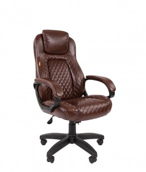 Кресло для руководителя  CHAIRMAN 432 (Экокожа коричневая) в Златоусте - zlatoust.mebel-74.com | фото