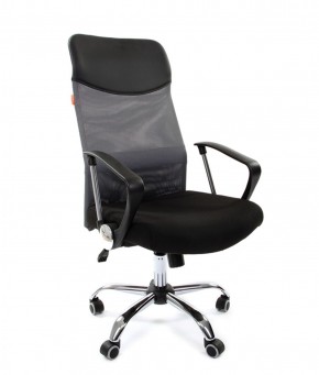 Кресло для руководителя CHAIRMAN 610 N(15-21 черный/сетка серый) в Златоусте - zlatoust.mebel-74.com | фото