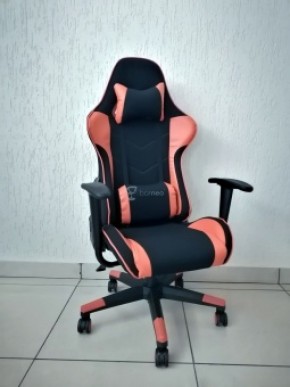 Кресло геймерское Barneo K-50 (черная сетка оранжевые вставки) в Златоусте - zlatoust.mebel-74.com | фото