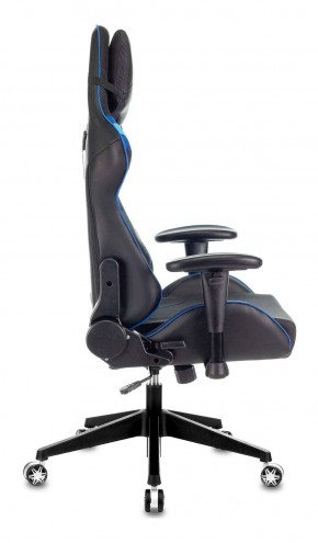 Кресло игровое Бюрократ VIKING 4 AERO BLUE черный/синий в Златоусте - zlatoust.mebel-74.com | фото
