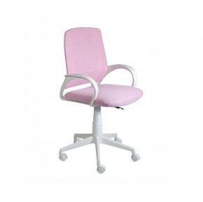 Кресло Ирис White сетка/ткань розовая в Златоусте - zlatoust.mebel-74.com | фото