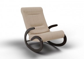 Кресло-качалка Мальта 10-Т-П (ткань/венге) ПЕСОК в Златоусте - zlatoust.mebel-74.com | фото