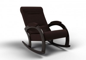 Кресло-качалка Венето 13-Т-Ш (ткань/венге) ШОКОЛАД в Златоусте - zlatoust.mebel-74.com | фото