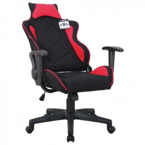 Кресло компьютерное BRABIX GT Racer GM-101 + подушка (ткань) черное/красное (531820) в Златоусте - zlatoust.mebel-74.com | фото