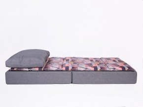 Кресло-кровать бескаркасное Харви (серый-квадро азур) в Златоусте - zlatoust.mebel-74.com | фото