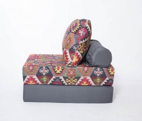 Кресло-кровать-пуф бескаркасное Прайм (мехико серый-графит) в Златоусте - zlatoust.mebel-74.com | фото