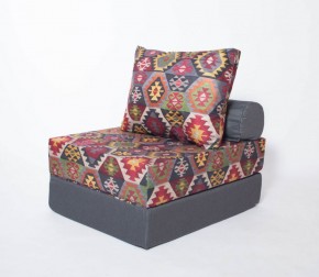 Кресло-кровать-пуф бескаркасное Прайм (мехико серый-графит) в Златоусте - zlatoust.mebel-74.com | фото