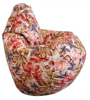 Кресло-мешок Цветы L в Златоусте - zlatoust.mebel-74.com | фото