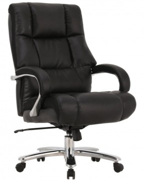 Кресло офисное BRABIX PREMIUM "Bomer HD-007" (рециклированная кожа, хром, черное) 531939 в Златоусте - zlatoust.mebel-74.com | фото