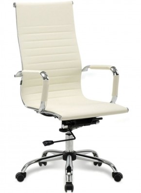 Кресло офисное BRABIX "Energy EX-509" (экокожа, хром, бежевое) 531166 в Златоусте - zlatoust.mebel-74.com | фото