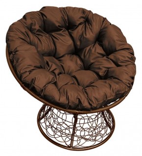 Кресло "ПАПАСАН" ротанг (каркас коричневый) в Златоусте - zlatoust.mebel-74.com | фото