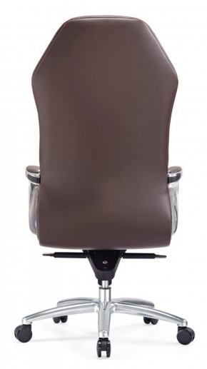 Кресло руководителя Бюрократ _AURA/BROWN коричневый в Златоусте - zlatoust.mebel-74.com | фото