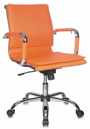Кресло руководителя Бюрократ CH-993-LOW/ORANGE оранжевый в Златоусте - zlatoust.mebel-74.com | фото