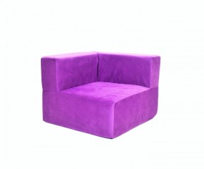 Кресло-угловое-модуль бескаркасное Тетрис 30 (Фиолетовый) в Златоусте - zlatoust.mebel-74.com | фото