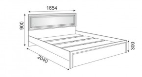 Кровать 1.6 М09 с мягкой спинкой и настилом Беатрис (Орех гепланкт) в Златоусте - zlatoust.mebel-74.com | фото