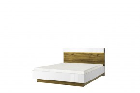 Кровать 160 с подъемником, TORINO, цвет белый/Дуб наварра в Златоусте - zlatoust.mebel-74.com | фото