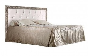Кровать 2-х спальная(1,6 м)Тиффани Premium черная/серебро с мягким элементом со стразами с подъемным механизмом (ТФКР-2[3][7](П) в Златоусте - zlatoust.mebel-74.com | фото