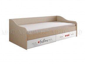 ВЕГА NEW Girl Кровать 900 с настилом ЛДСП (дуб беленый) в Златоусте - zlatoust.mebel-74.com | фото