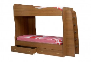 Кровать детская 2-х ярусная Юниор-1 (800*2000) ЛДСП в Златоусте - zlatoust.mebel-74.com | фото