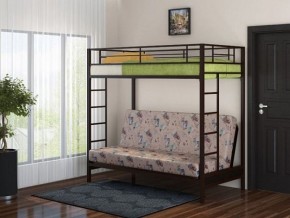 Кровать двухъярусная с диваном "Мадлен" (Коричневый/Бежевый) в Златоусте - zlatoust.mebel-74.com | фото