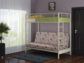 Кровать двухъярусная с диваном "Мадлен" (Слоновая кость/Серый) в Златоусте - zlatoust.mebel-74.com | фото
