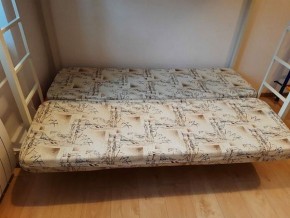 Кровать двухъярусная с диваном "Мадлен" (Слоновая кость/Серый) в Златоусте - zlatoust.mebel-74.com | фото