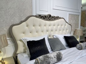 Кровать Мокко 1600 с мягким изголовьем + основание (серый камень) в Златоусте - zlatoust.mebel-74.com | фото