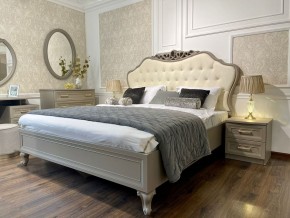 Кровать Мокко 1600 с мягким изголовьем + основание (серый камень) в Златоусте - zlatoust.mebel-74.com | фото