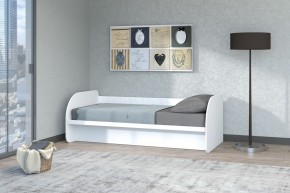 Кровать Сказка с ПМ 900 (Белый текстурный) в Златоусте - zlatoust.mebel-74.com | фото
