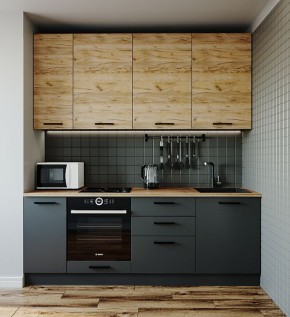 Кухонный гарнитур Дели 2200 (Стол. 26мм) в Златоусте - zlatoust.mebel-74.com | фото