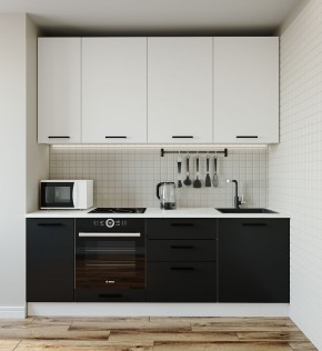 Кухонный гарнитур Графика 2200 (Стол. 26мм) в Златоусте - zlatoust.mebel-74.com | фото